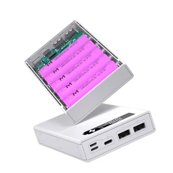 Odnímateľný LCD Displej DIY 5x18650 Batérie Prípade Power Bank Shell Externý Box bez Batérie Powerbank Protector