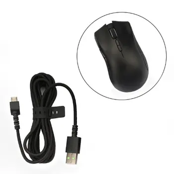 Odolné Nylonové Pletené USB Kábel Myši Linka pre Razer Mamba Wireless Mouse Kábel