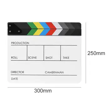 Odolný Film Clapper Rada Jemná Textúra Farebné Riaditeľ Video Scény Clapperboard Akryl Suché Stieracie Film Film Clapper