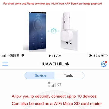 Odomknutý Huawei E8372h-608 WiFi Hotspot 150Mbps LTE 4G 3G USB Modem Router Stick