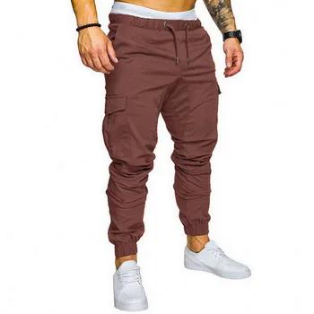 Oeak Mužov Nohavice Hip Hop Joggers Nohavice 2021 Nové Mužské Nohavice jednofarebné Multi-vrecko Bežné Nohavice Módne Slim Fit Sweatpants