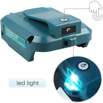 Oein Duálny USB Nabíjačka, Napájací Zdroj s LED Svetlom pre Makita 14-18V ADP05 LXT Nabíjateľná Lítium-ion akumulátor BL1830 BL1850b