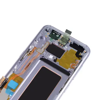 OEM Super AMOLED Pre Samsung Galaxy S8 LCD Dotykový Displej amoled Displej Digitalizovať Montáž Výmenu Rámu Č Napáliť Tiene
