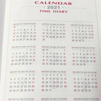 Office Plán Knihy 2021 Denný Plánovač Týždenný Mesačný Plán Notebook Osobného Denníka Program Plánovač Riadenie Času Poznámka Knihy
