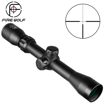 Oheň Vlk 3-9X32 Zelené Sklo Puška Rozsah Vonkajšie Reticle Pohľad Optika Sniper Jeleň Taktické Najlepšie Ďalekohľad Riflescope Lov