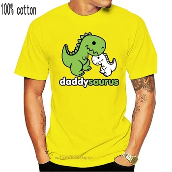 Okamžité Správy Daddysaurus Dinosaurus Dino Otecko Otec Deň Ilustrácia Roztomilý - Mens T-shirt Vysoká Kvalita Mužov, T Košele