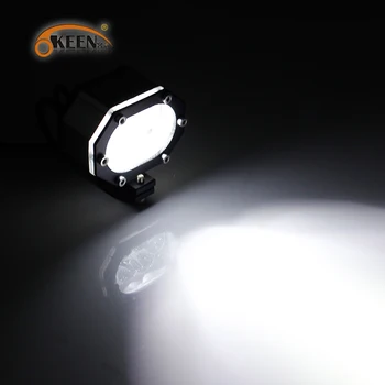OKEEN Nepremokavé Auto LED Pracovné Svetlo pre Motocykel LED Reflektor 60W 6000K-Biele Drving Blesk Flash Stabilné Svetlo Moto Hmlové Svietidlo