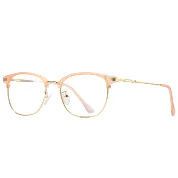 Okrúhle Kovové Okuliare pre Počítač Anti Blue Ray Rám Ženy Muži Okuliare Transparentné Okuliare Oculos De Grau 5054