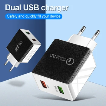 Olaf Rýchle Nabíjanie 4.0 3.0 USB Nabíjačku Pre Redmi Poznámka 7 Pro 48W 5A Supercharge Rýchle USB Nabíjačka Telefónu Pre Huawei P30 iPhone X XR
