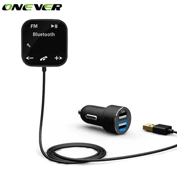 Onever Magnet Adsorpcie Auto Bluetooth FM Transmitter do Auta Hands Free MP3 Prehrávač Duálny USB Nabíjačka do Auta Pre Mobilný Telefón iPhone