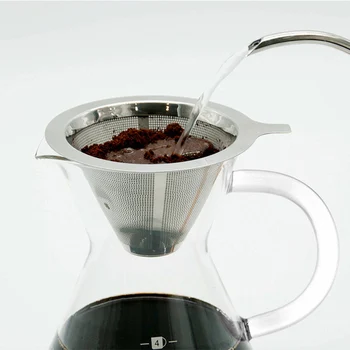 Opakovane Kávy Filter Z Nerezovej Ocele Držiteľ Kovové Oká, Lievik Koše Kávové Filtre Nalejte Kávu Dripper Maker