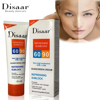 Opaľovací krém Krém Spf 90++ Hydratáciu Pokožky Chrániť Sunblock 80g Starostlivosť o Tvár Zabraňuje Poškodeniu Kože, Odstránenie Pigmention Škvrny
