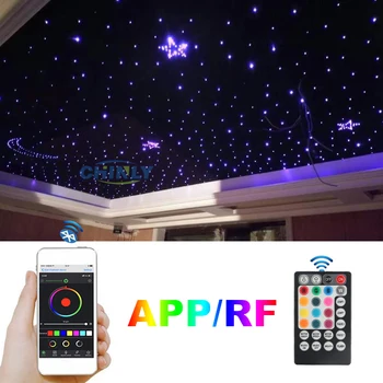 Optický Svetlo 16W Ligotať Bluetooth APLIKÁCIE Smart Control Hviezdna Ovládanie Hudby Auto Star LED Svetlo Chlapec, Izba Stropné Osvetlenie