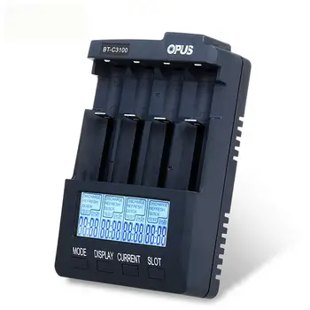 Opus BT-C3100 4 Sloty displej LCD, Batéria, Nabíjačka, Smart Digital Inteligentných Pre Li-ion, NiCd NiMH AA AAA 10440 Nabíjateľná Batéria 18650