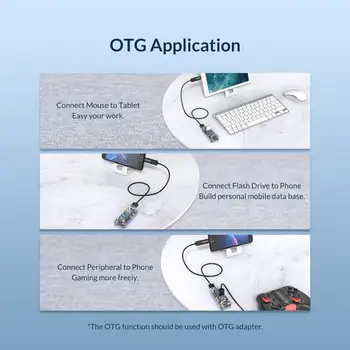 ORICO 4/7 Port USB 3.0 Hub, Duálny Napájací zdroj Splitter Adaptéra USB OTG C Nabíjačku Hub-Napájaný PC, Počítačové Príslušenstvo, Periférne zariadenia