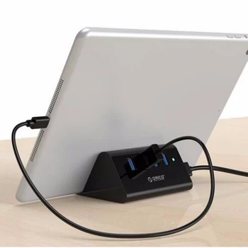 ORICO 5Gbps Vysokej Rýchlosti Mini 4 Porty USB 3.0 HUB Pre pracovnej Plochy Notebooku, Stojan, Držiak Pre Telefón, Tablet PC