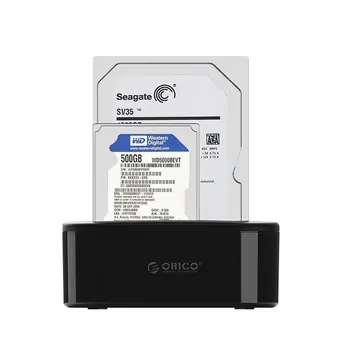 ORICO 6228US3 3.5 Palcový Dual Bay USB 3.0 Hdd Sata Ssd Prípade Dokovacej Stanice Pevného Disku Nástroj Zadarmo Rozmnožovacie 16TB Pre PC(EÚ Plug