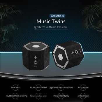 ORICO Nepremokavé Bluetooth Reproduktor prenosný Bezdrôtový Reproduktor Zvukový Systém Dual Basy Stereo Zvuk Boombox Podpora TF kariet AUX