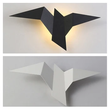 Origami Svetlo Vták Sconce Tvorivé Domova Krytý Nordic Led Steny Výzdoba Umenie, Nástenné Svietidlá pre Obývacia Izba, Spálňa Drop Shipping