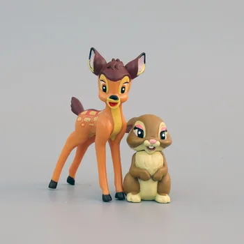 Originál Disney Bambi Anime Obrázok 7pcs/set PVC Akcie Obrázok 5-9 cm Špeciálne Darčeky pre Deti Narodeniny Dekorácie, Hračky