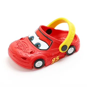 Originál Disney Cars Porézne Cosplay Topánky 2-7 Rokov Starý Chlapec, Lightning McQueen Auto Roztomilý Modrá Červená Žltá Pláži Črievičku