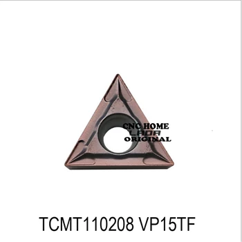 Originál MITSUBISHI TCMT110202 TCMT110204 TCMT110208 VP15TF Karbidu Vložky TCMT pre Otáčania Nástroja Sústruhu Frézy Nástroje Držiteľ CNC