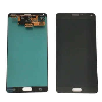 ORIGINÁL S Napáliť Tieň Lcd obrazovky pre Samsung Galaxy Note 4 Note4 N910T N910A LCD Displej Dotykový Displej Digitalizátorom. Montáž