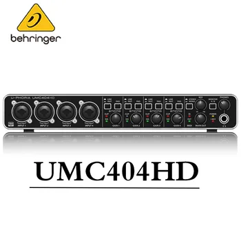 Originálne autentické BEHRINGER UMC404HD profesionálne štúdio-grade USB externé zvukové karty nahrávania nastavenie počítača