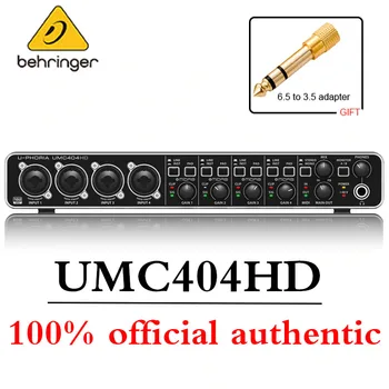 Originálne autentické BEHRINGER UMC404HD profesionálne štúdio-grade USB externé zvukové karty nahrávania nastavenie počítača