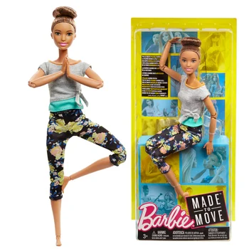 Originálne bábiky Barbie set big box pre dievčatá bábiky nastaviť koleno-pohyblivé jogy tanečný súbor big box pre dievčatá hrať princezná dom FTG80