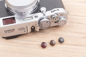 Originálne Handmade Mosadz+Drevené Vypuklý Povrch Spúšť Fotoaparátu Tlačidlo na Uvoľnenie pre Fujifilm X100V XT4 X10/ X20/X30/XT30 Leica M1/M2