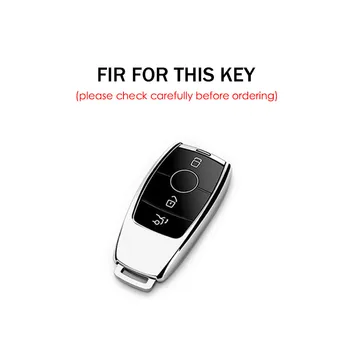 Originálne Kožené Smart Key Prípade Shell Ochrany Fob na Mercedes Benz W213 E200 E260 E300 e400, hd tapety na E63 Auto Príslušenstvo Kľúča Držiteľa