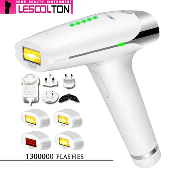 Originálne Lescolton 1300000 krát IPL Trvalá Laserový Epilátor Odstránenie Chĺpkov Telo Stroja Tvár Lescolton Laserové Odstránenie Chĺpkov