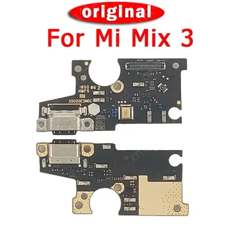 Originálne Nabíjací Port Pre Xiao Mi Mix 3 Mix3 Poplatok Rada USB Konektor PCB Dock Konektor Flex Kábel Výmena Náhradných Dielov