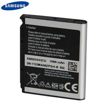 Originálne Náhradné Batérie Telefónu AB603443CU Pre Samsung S5230C F488E G808E L870 W159 S7520u GT-S5233 G800 S5230 F539 1000mAh