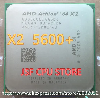 Originálne procesory AMD Athlon 64 X2 5600+ CPU Procesor (2.8 Ghz/ 1M /1000GHz) Socket am2 940 pin (pracovné Doprava Zadarmo)