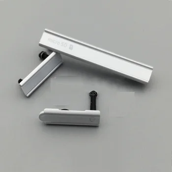 Originálne USB Nabíjačka Port Konektor + Slúchadlá + Micro SD & Sim kariet, Port Slot Kryt pre Sony Xperia Z Tabletu SGP341 Prachu Nepremokavé