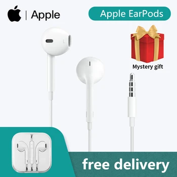 Originálny Apple EarPods 3,5 mm Konektor Konektor Káblové Slúchadlá, Mikrofón Pre iPhone SE 5S 5C 6 6s Plus Pre iPad