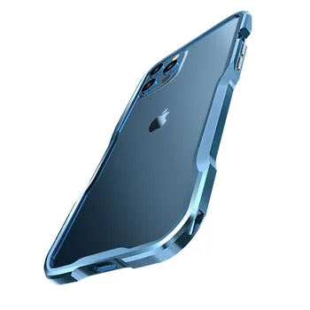 Originálny Kovový Nárazník pre iPhone 12 11 Pro X XS Max XR Prípade Hliníkový Rám Ochranný Kryt Pre Iphone 12-MINI Móda Shell
