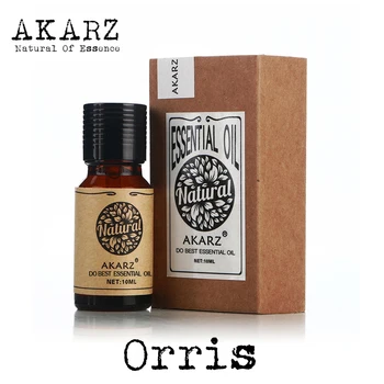 Orris esenciálny olej AKARZ Top Značky tela, tváre starostlivosť o pleť spa správu vôňa lampa Aromaterapia Orris olej