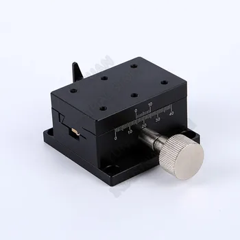 Os X 40*60 mm Ručné Posunutie Orezávanie Platformu úzko spájat Groove Sprievodca Fáze Rack Pastorkom Optické Jemné Ladenie Posuvné Tabuľka