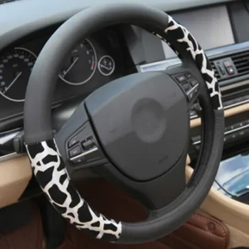 Osobné Leopard Tlač Auto Volant, Kryt Plyšové Zlaté Striebristé Riadenia Zahŕňa Príslušenstvo Auto Čalúnenie Dodávky