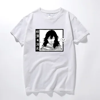 Ospalý Shota Aizawa T-shirt Môj Hrdina Akademickej obce Boku Č Hrdina Anime tričko Unisex Bavlna Krátky Rukáv Tričko Euro Veľkosť