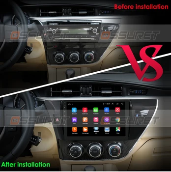 OSSURET 2 Din Android autorádia pre Toyota Corolla 2013 2016 Autoradio Stereo Video 10 PALCOVÝ Multimediálny Prehrávač Wifi 4G