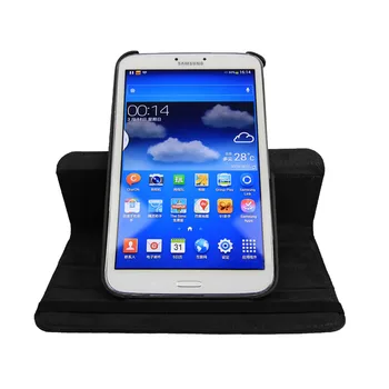 Otáčanie 360 PU Kožené Ochranné puzdro Puzdro pre Samsung Galaxy Tab 3 8.0