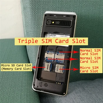 Oukitel L2801 Mobil 2.8 palcový 2800mAh Triple SIM karty Starší predstavitelia Mobilný Telefón, Fotoaparát, Hudba, Bluetooth, Java, MP3 Prehrávač, Baterka