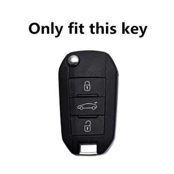 Oxid FiberNew hot predaj auto kľúč, kryt keychain prípade Peugeot 308 3008 PRIEBEHU 508 408 400 Diaľkové držiak na príslušenstvo