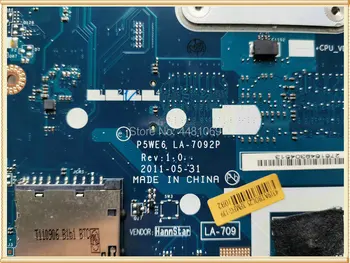 P5WE6 LA-7092P Notebook základná Doska pre Acer aspire 5250 LA-7092P MBRJY02001 Doske DDR3