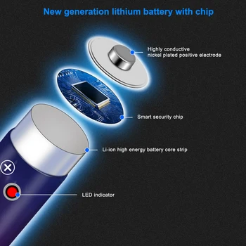 PALO 1,5 v aaa lítium li-ion nabíjateľnú batériu 900mWh Lítium-polymérovej batérie AAA+2 sloty lítium li-ion batéria AAA usb nabíjačky