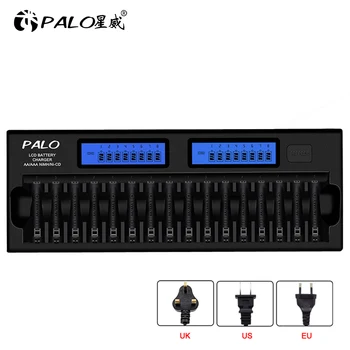 PALO 4-48 sloty AA AAA batérie, nabíjačky smart rýchlo nabíjačky pre 1.2 V, AA, AAA 2A 3A ni-mh, ni mh batérie